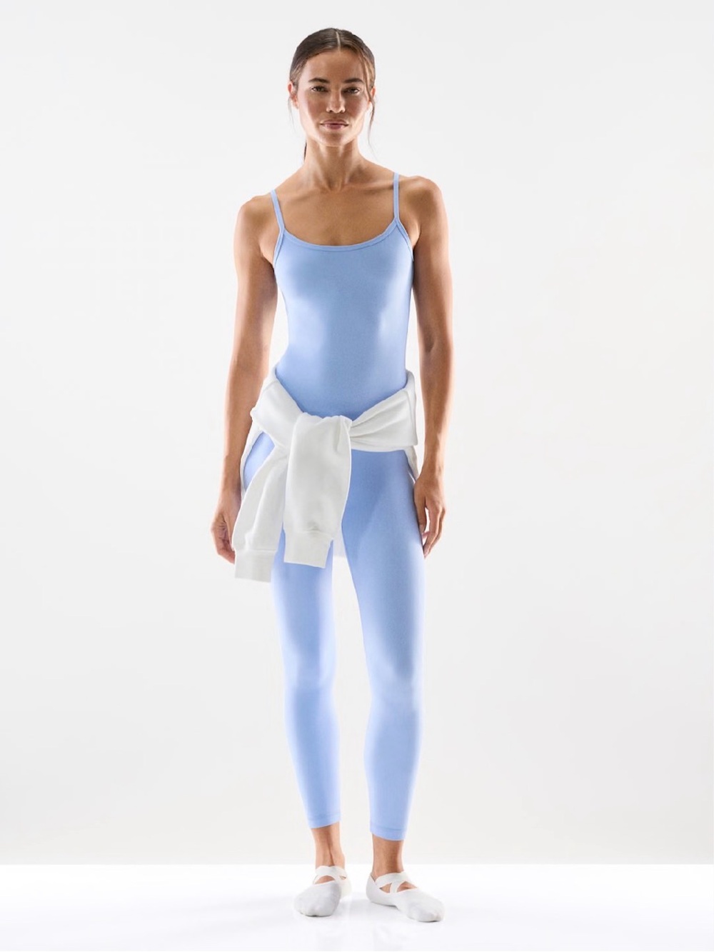 Aritzia Golden Leggings (0) and Camisole (XS) Set- Dayflower Blue